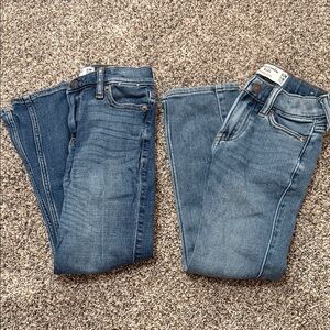 Abercrombie Kids Blue Skinny Straight Leg Jeans - stretchy